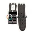 Каучуковый ремешок для часов Swatch Irony черный RKS-011 - 4