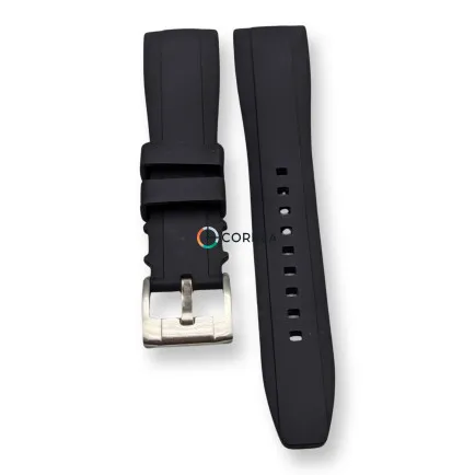 Каучуковий ремінець для годинника Blancpain x Swatch чорний RKS-101 - 7