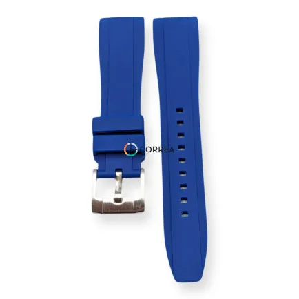 Каучуковый ремешок для часов Blancpain x Swatch синий RKS-101 - 8