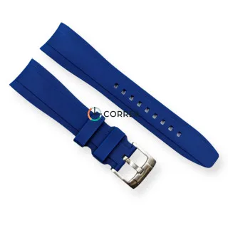 Каучуковый ремешок для часов Blancpain x Swatch синий RKS-101
