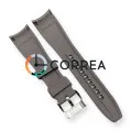 Каучуковый ремешок для часов Blancpain x Swatch серый RKS-101 - 3