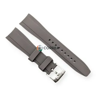 Каучуковый ремешок для часов Blancpain x Swatch серый RKS-101
