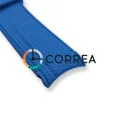 Каучуковый ремешок для часов Omega x Swatch голубой RKS-102 - 2