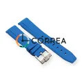 Каучуковый ремешок для часов Omega x Swatch голубой RKS-102 - 5