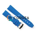 Каучуковый ремешок для часов Omega x Swatch голубой RKS-102 - 1