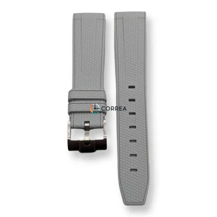 Каучуковый ремешок для часов Omega x Swatch серый RKS-102 - 8