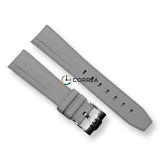 Каучуковый ремешок для часов Omega x Swatch серый RKS-102