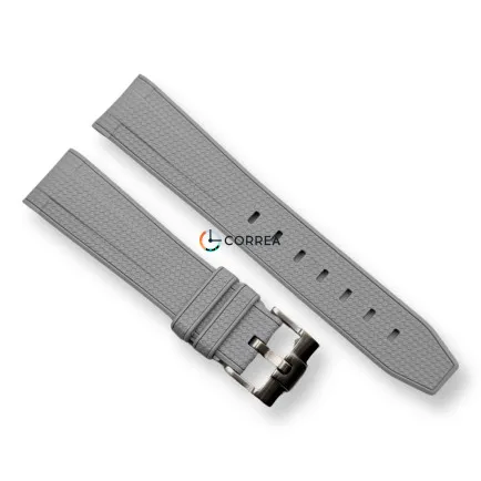 Каучуковый ремешок для часов Omega x Swatch серый RKS-102 - 5