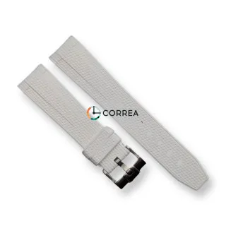 Каучуковый ремешок для часов Omega x Swatch белый RKS-102