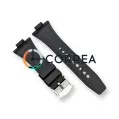 Каучуковый ремешок для часов Tissot PRX T137 черный RКT-101 - 5