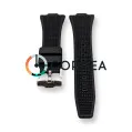 Каучуковый ремешок для часов Tissot PRX T137 черный RКT-101 - 2