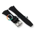 Каучуковый ремешок для часов Tissot PRX T137 черный RКT-101 - 4