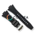 Каучуковый ремешок для часов Tissot PRX T137 черный RКT-101 - 1