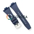 Каучуковый ремешок для часов Tissot PRX T137 синий RКT-101 - 5
