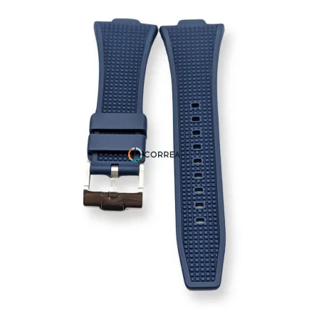 Каучуковый ремешок для часов Tissot PRX T137 синий RКT-101 - 7
