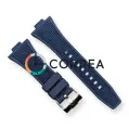 Каучуковый ремешок для часов Tissot PRX T137 синий RКT-101 - 1