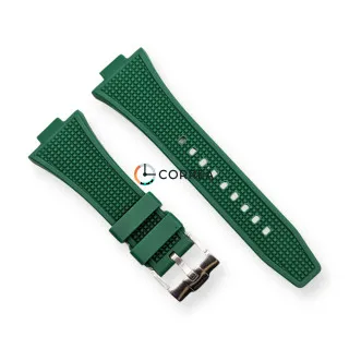 Каучуковый ремешок для часов Tissot PRX T137 зеленый RКT-101