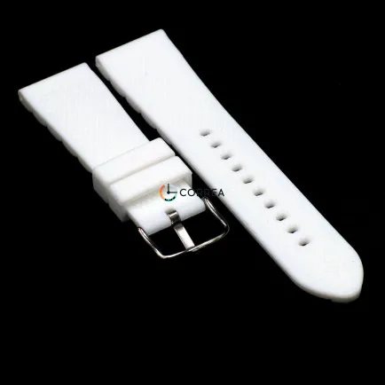 Каучуковый ремешок для часов Armani  белый RКA-002 - 7