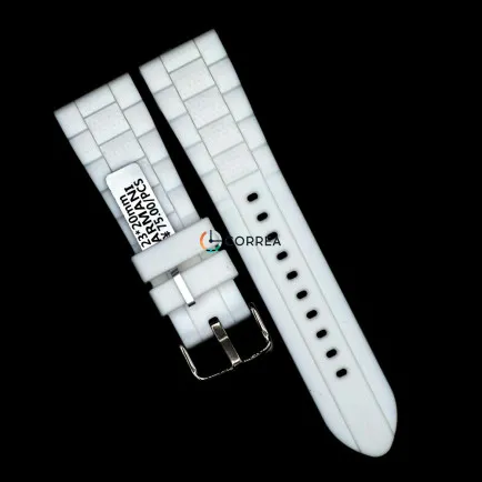 Каучуковый ремешок для часов Armani  белый RКA-002 - 6
