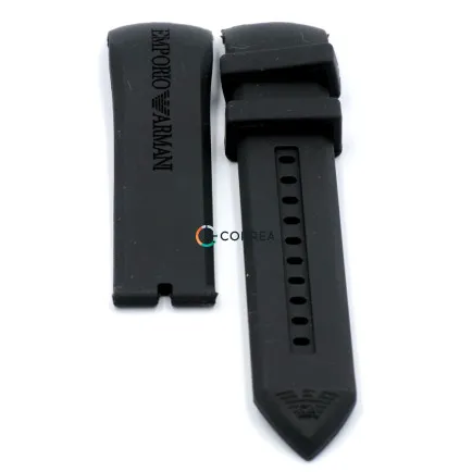 Ремінець для годинника Armani AR5979 AR5985 чорний RKА-003 - 10