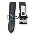 Ремешок кожаный черный c черным каучуковым подкладом Innovate RLR-001bb - 4