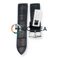 Ремешок кожаный черный c синим каучуковым подкладом Innovate RLR-001bbl - 4