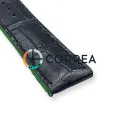 Ремешок кожаный черный c зеленым каучуковым подкладом Innovate RLR-001bg - 2