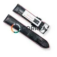 Ремешок кожаный черный c красным каучуковым подкладом Innovate RLR-001br - 1