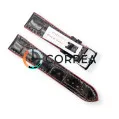 Ремешок кожаный коричневый c красным каучуковым подкладом Innovate RLR-001brr - 1