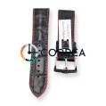 Ремешок кожаный коричневый c красным каучуковым подкладом Innovate RLR-001brr - 5