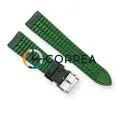Ремешок кожаный зеленый c зеленым каучуковым подкладом Innovate RLR-002gg - 4