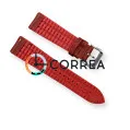 Ремешок кожаный красный c красным каучуковым подкладом Innovate RLR-002rr - 3