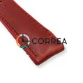 Ремешок кожаный красный c красным каучуковым подкладом Innovate RLR-002rr - 4
