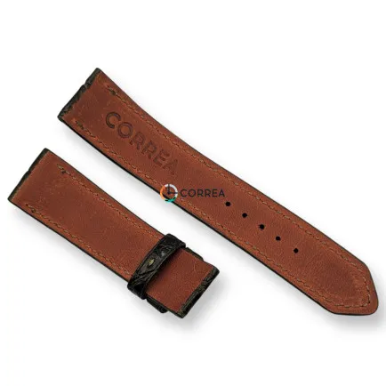 Ремешок из кожи аллигатора хаки Correa RMCO-001 - 8
