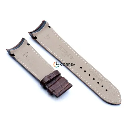 Ремешок кожаный для часов Tissot коричневый RT-008 - 10