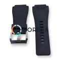 Каучуковий ремінець для годинника Bell & Ross чорний RKBR-101 - 2