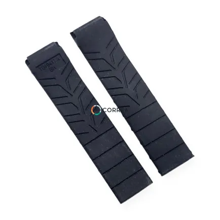 Каучуковий ремінець для годинника Tissot Т-Race T027, T048 чорний RКT-102 - 7