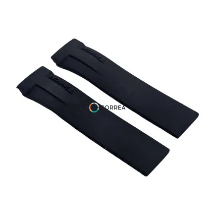 Каучуковий ремінець для годинника Tissot Т-Race T027, T048 чорний RКT-102 - 9