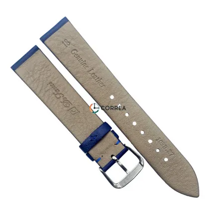 Ремешок из телячьей кожи De Fanci синий 103B-bl - 9