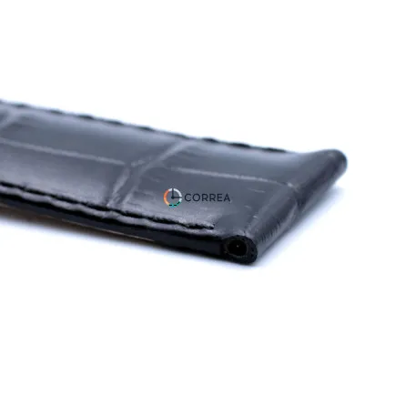 Ремешок из телячьей кожи Bandco черный HB1-21430 (RBB-020) - 9