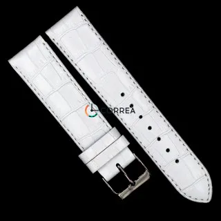 Ремешок из телячьей кожи Bandco белый HB1-21433 (RBW-001)