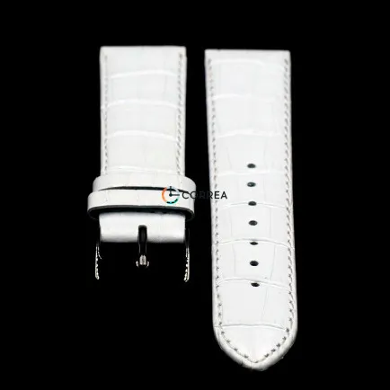 Ремешок из телячьей кожи Bandco белый HB1-21433 (RBW-001) - 7