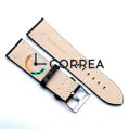 Ремешок для спортивных часов из кожи черный Romiks RRB-014 - 3
