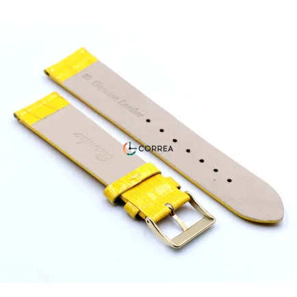 Ремінець з телячої шкіри Bandco жовтий RBC-003 - 10