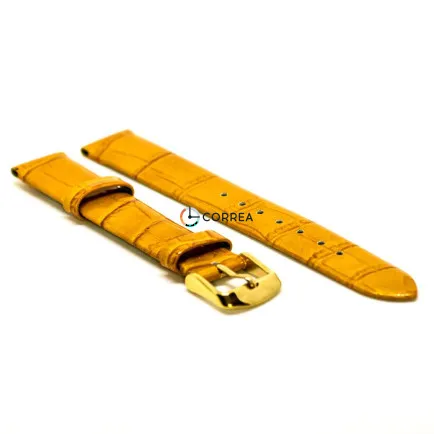 Ремешок из телячьей кожи Bandco золотой RBC-047 - 9