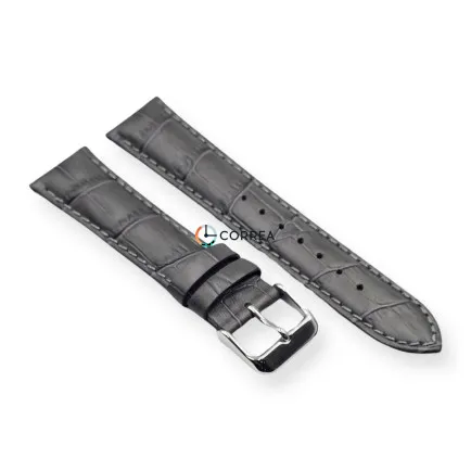 Ремешок из телячьей кожи Bandco серый RBV-21432 (RBC-055) - 9