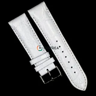 Ремешок из телячьей кожи Bandco белый RBW-003