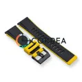 Каучуковий ремінець для годинника Casio GA-2000 PRG-600 чорний з жовтим RKCA-523 - 4