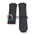 Каучуковый ремешок для мужских часов Hublot King Power F1 черный RKH-108r - 3