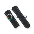 Каучуковый ремешок для мужских часов Hublot King Power F1 черный RKH-108y - 5